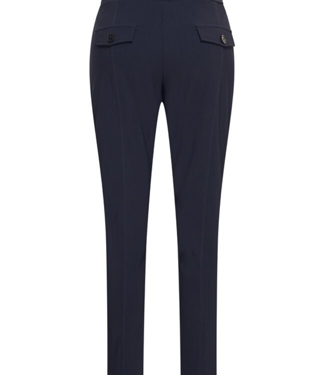 MI PIACE Bonded Travel Broek Skinny  202632 Dark Blue