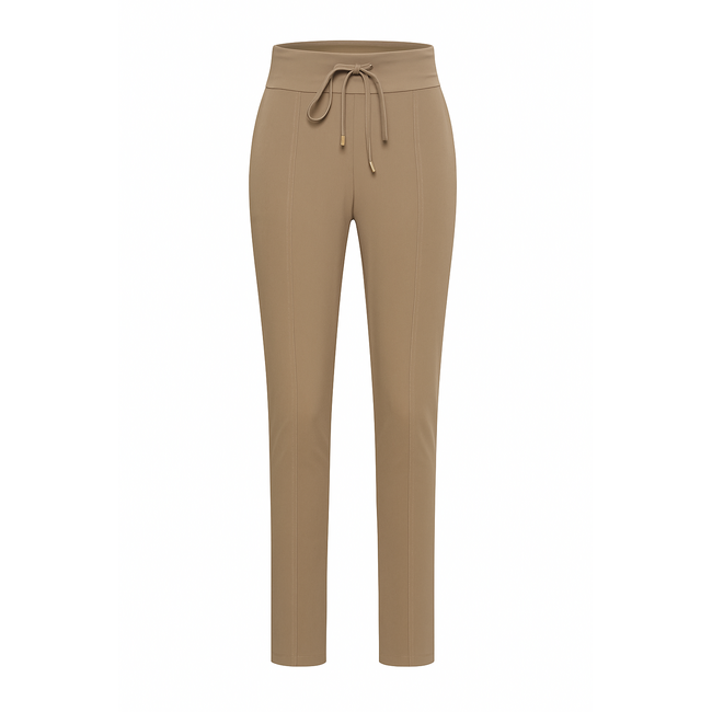 MI PIACE Bonded Travel Broek Skinny  202632 Latte