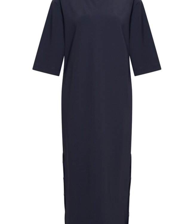 MI PIACE Bonded Travel Jurk Maxi 202692 Dark Blue