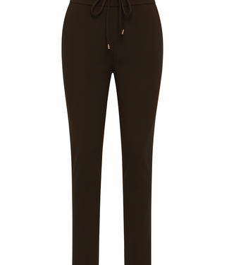 MI PIACE Bonded Travel Broek Skinny  202632 Espresso
