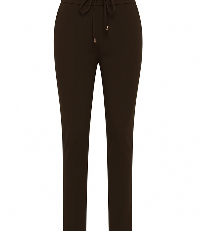 MI PIACE Bonded Travel Broek Skinny  202632 Espresso