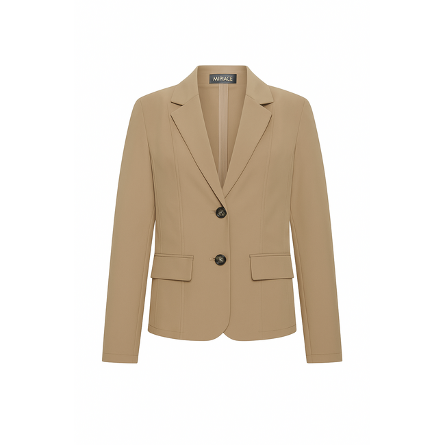 MI PIACE Bonded Travel Uni Blazer 202646 Latte