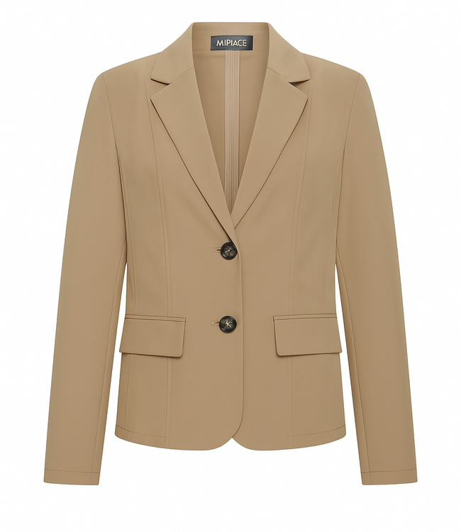MI PIACE Bonded Travel Uni Blazer 202646 Latte