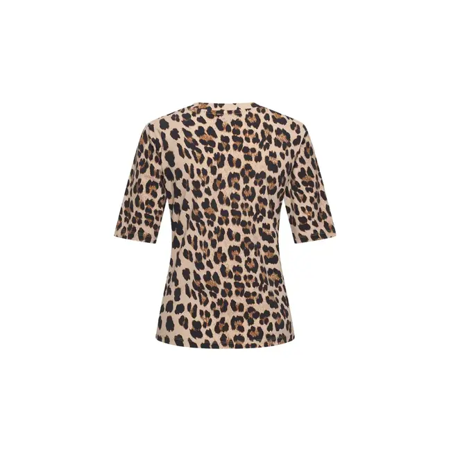 MI PIACE Travel Top Leopard Print Latte 202271