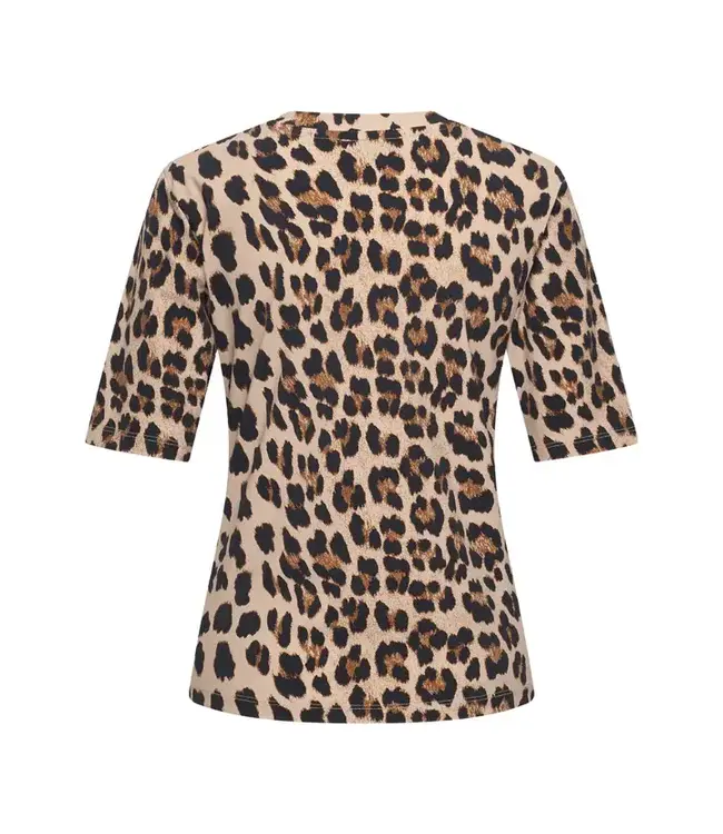 MI PIACE Travel Top Leopard Print Latte 202271