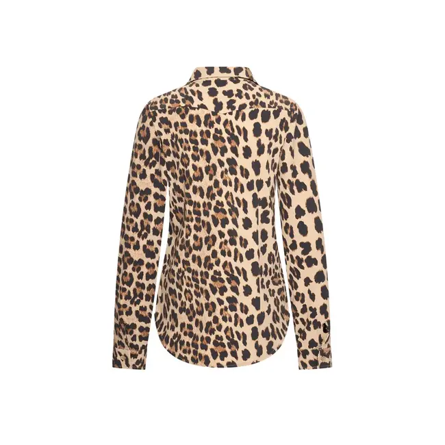MI PIACE Travel Blouse Leopard Print Latte 60840
