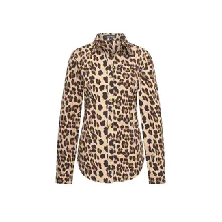 MI PIACE Travel Blouse Leopard Print Latte 60840
