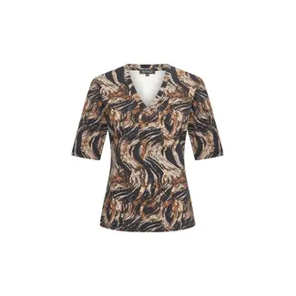 MI PIACE Travel T-shirt Swirly Print Caramel 202271
