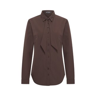MI PIACE Travel Blouse Bow Espresso 202709
