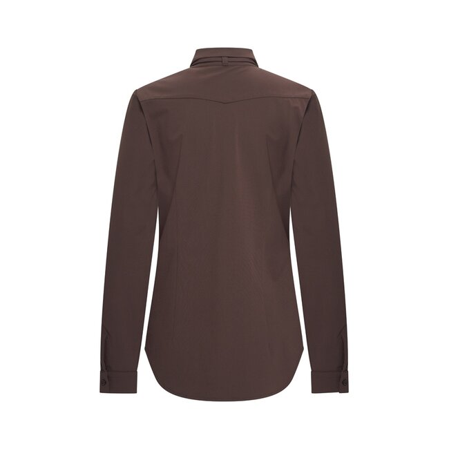 MI PIACE Travel Blouse Bow Espresso 202709