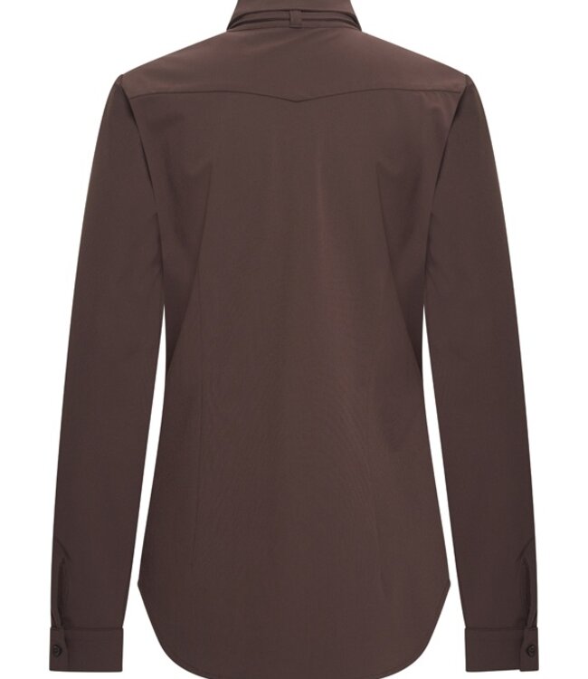 MI PIACE Travel Blouse Bow Espresso 202709