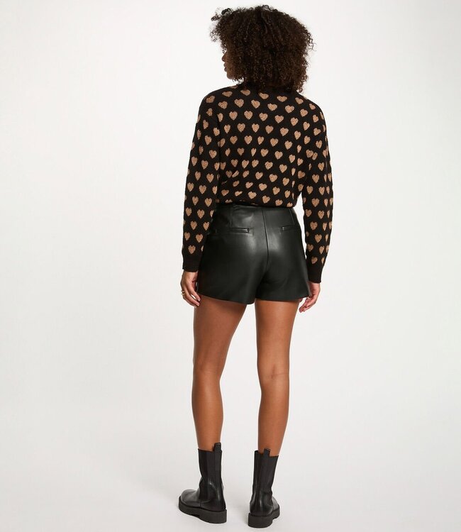 Morgan Printed jumper round neck 252-Mcoeur black