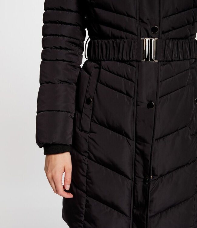 Morgan Long padded jacket with hood 242-Galex black