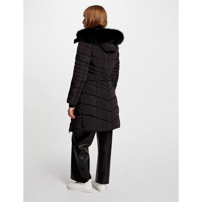 Morgan Long padded jacket with hood 242-Galex black