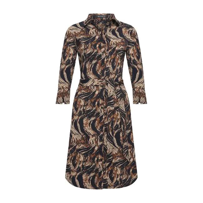 MI PIACE Travel Jurk  Swirly Print 202092 Rust