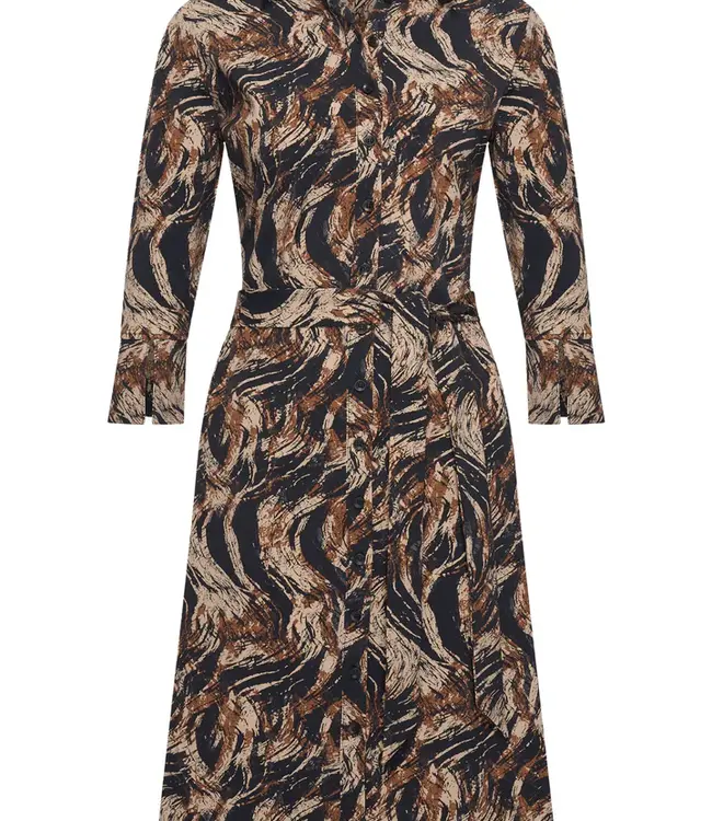 MI PIACE Travel Jurk  Swirly Print 202092 Rust