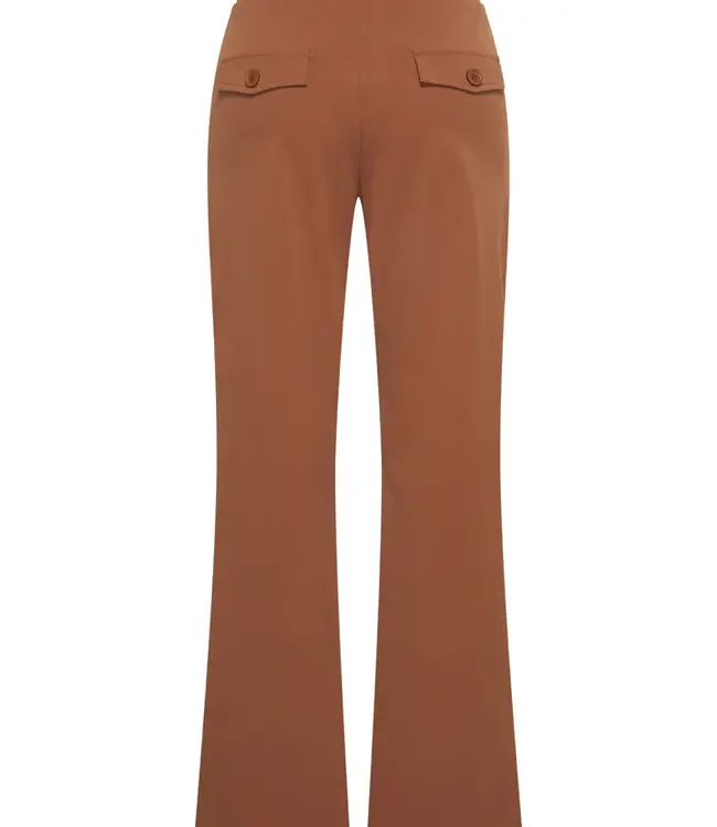 MI PIACE Bonded Travel Broek Flared 202631 Rust