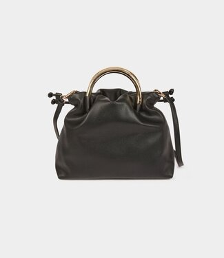 Morgan Bag with metal handles  black