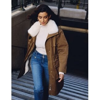 Morgan Long adjustable parka 252-Gapi Camel