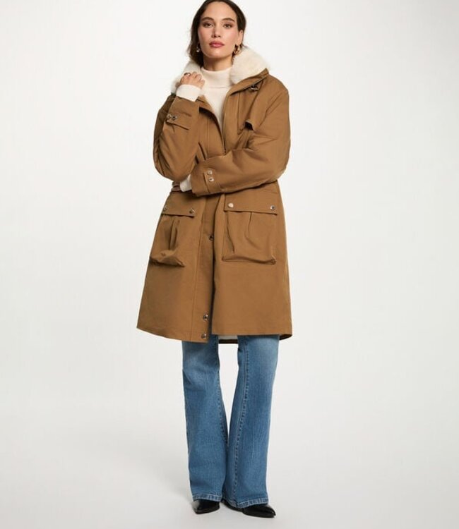 Morgan Long adjustable parka 252-Gapi Camel