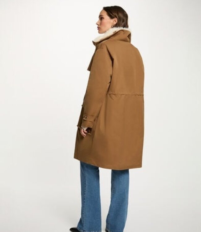 Morgan Long adjustable parka 252-Gapi Camel