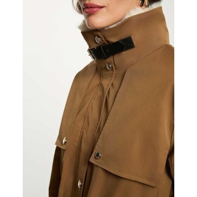 Morgan Long adjustable parka 252-Gapi Camel