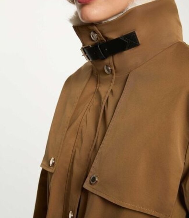 Morgan Long adjustable parka 252-Gapi Camel