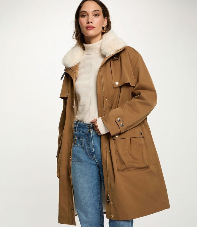 Morgan Long adjustable parka 252-Gapi Camel