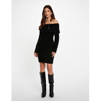 Morgan Korte off-shoulder jurk 252-RMBOGO Black