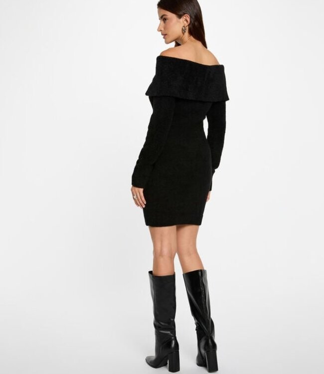 Morgan Korte off-shoulder jurk 252-RMBOGO Black