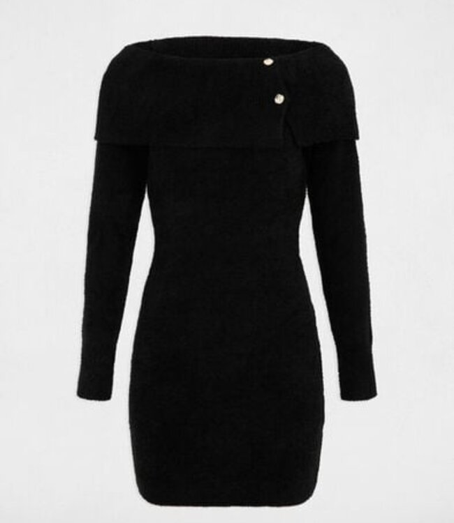 Morgan Korte off-shoulder jurk 252-RMBOGO Black