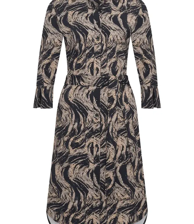MI PIACE Travel Jurk Swirly Print 202092 Falcon