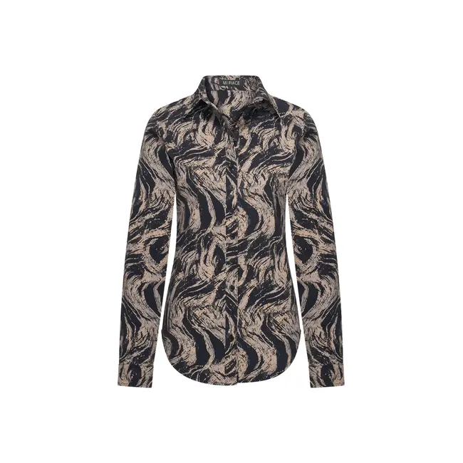 MI PIACE Travel Blouse Print Swirly 60840 Falcon