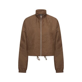 MI PIACE Travel Jacket Woven Pattern MP2020038 Brown