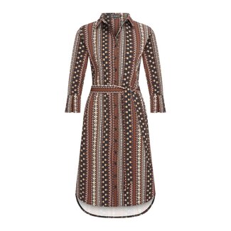 MI PIACE Travel Jurk  Boho Print 202092 Espresso