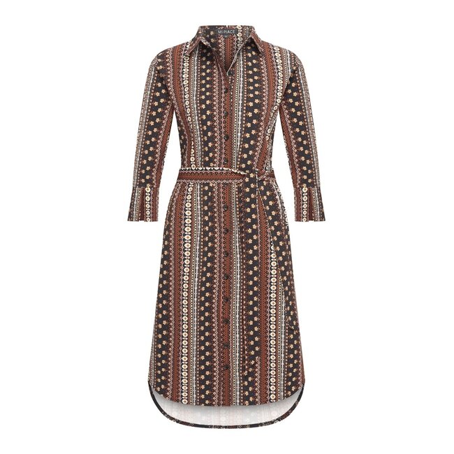 MI PIACE Travel Jurk  Boho Print 202092 Espresso
