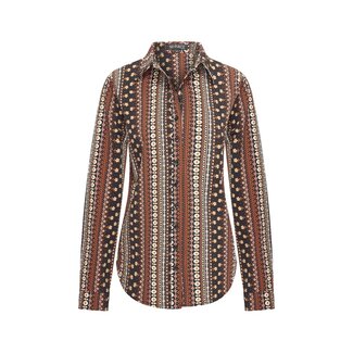 MI PIACE Travel Blouse Boho Print Espresso 60840