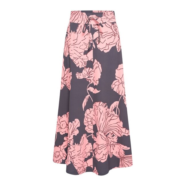 MI PIACE Travel Rok Big Flower Print 202123 Dark Grey Rose