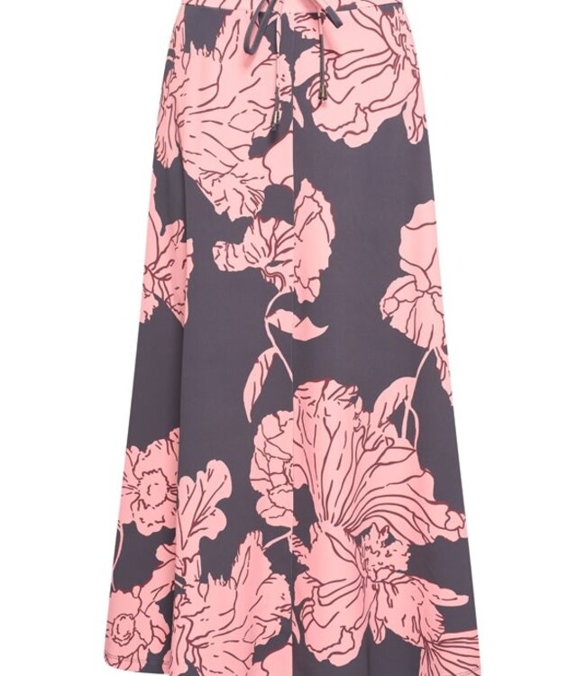 MI PIACE Travel Rok Big Flower Print 202123 Dark Grey Rose