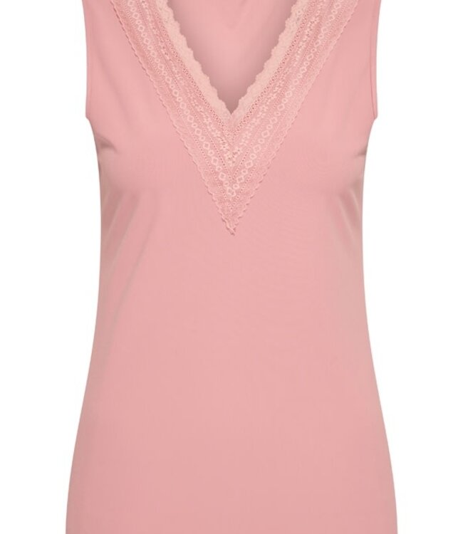 MI PIACE Travel Top Lace met Kant Uni 202254 Dusty Rose