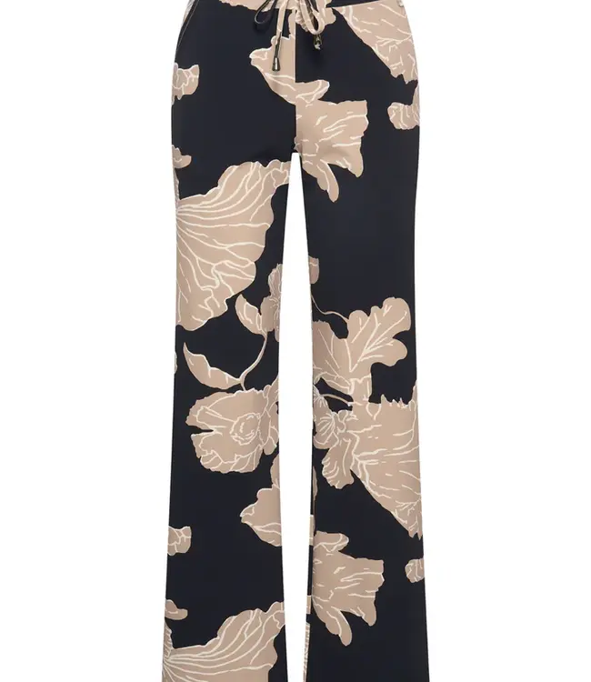 MI PIACE Travel Pantalon Big Flower Print 202089 Black