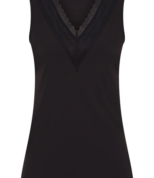 MI PIACE Travel Top Lace met Kant Uni 202254 Black