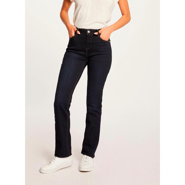 Morgan stretch jeans straight fit 221-PDROIT Navy