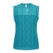 MI PIACE Travel Top Mouwloos Kant 2486  Petrol