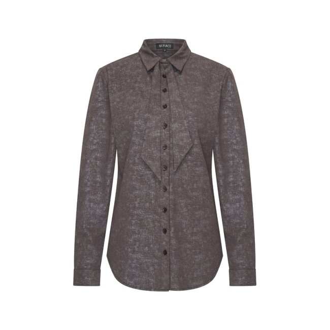 MI PIACE Travel Blouse Bow Stone Foil 202709 Espresso