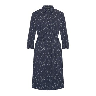 MI PIACE Travel Jurk Dot Foil Print 202708 Dark Blue