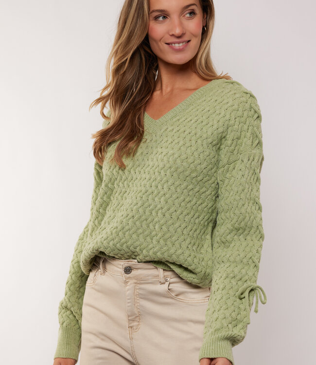 G-maxx Hadlee knitting sweater Light Moss
