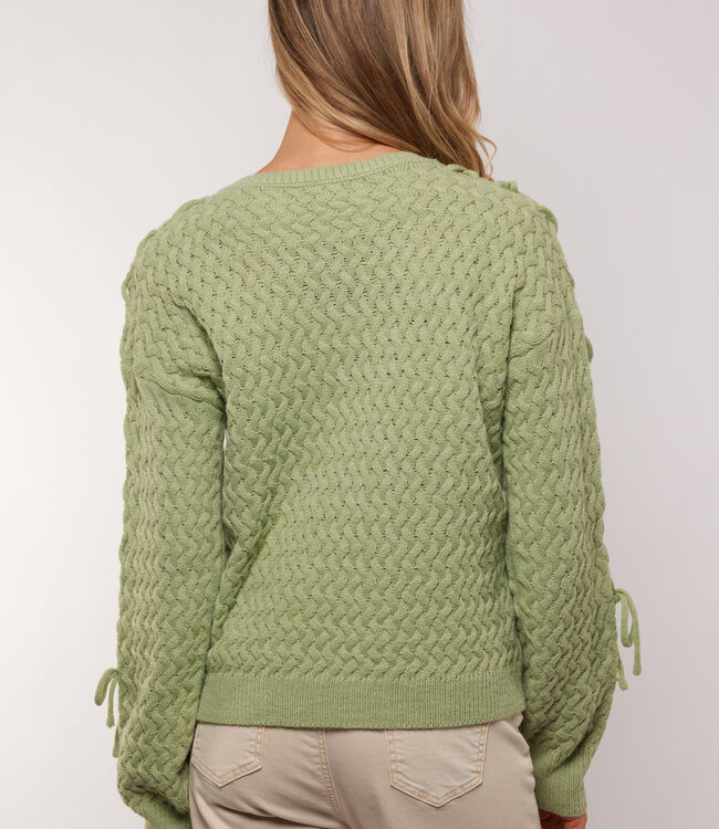 G-maxx Hadlee knitting sweater Light Moss