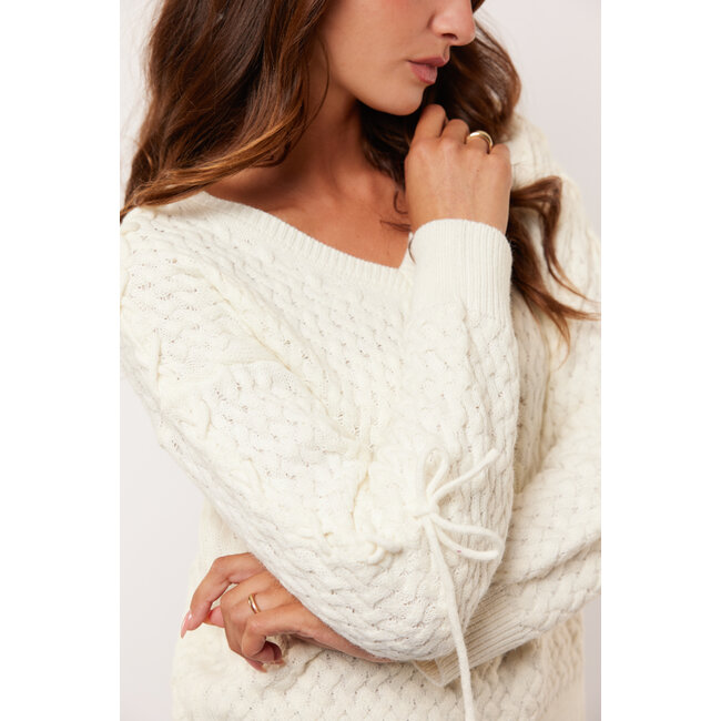 G-maxx Hadlee knitting sweater 26VLG02 White