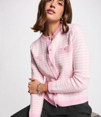 Morgan Vest met ronde hals 261-MIRES Rose